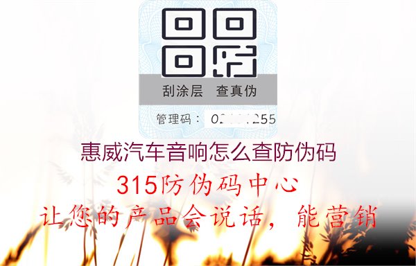 惠威汽车音响怎么查防伪码，正品认证，品质保障，消费放心购买1.jpg